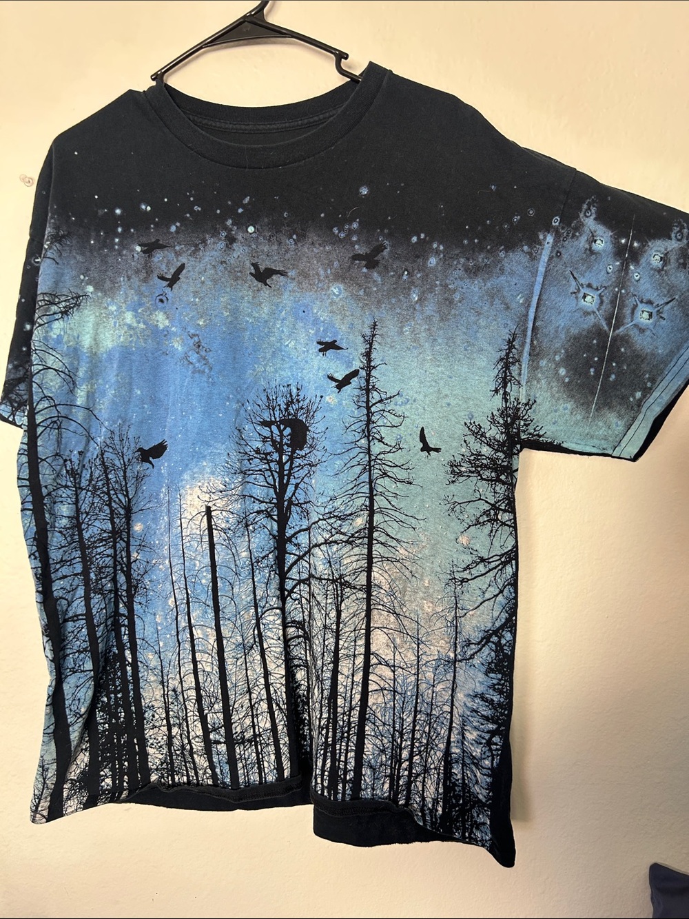 Tony Hawk Black & Blue Forest Night Graphic Tee
